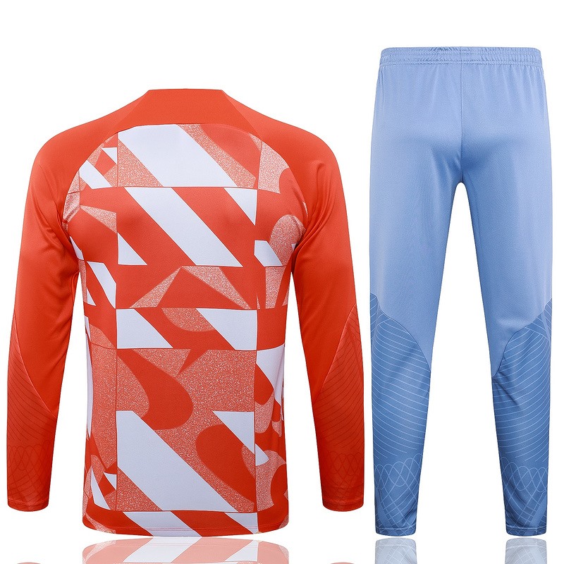 24/25 Inter Milan Orange Long-sleeved half-pull training kit Football team kit