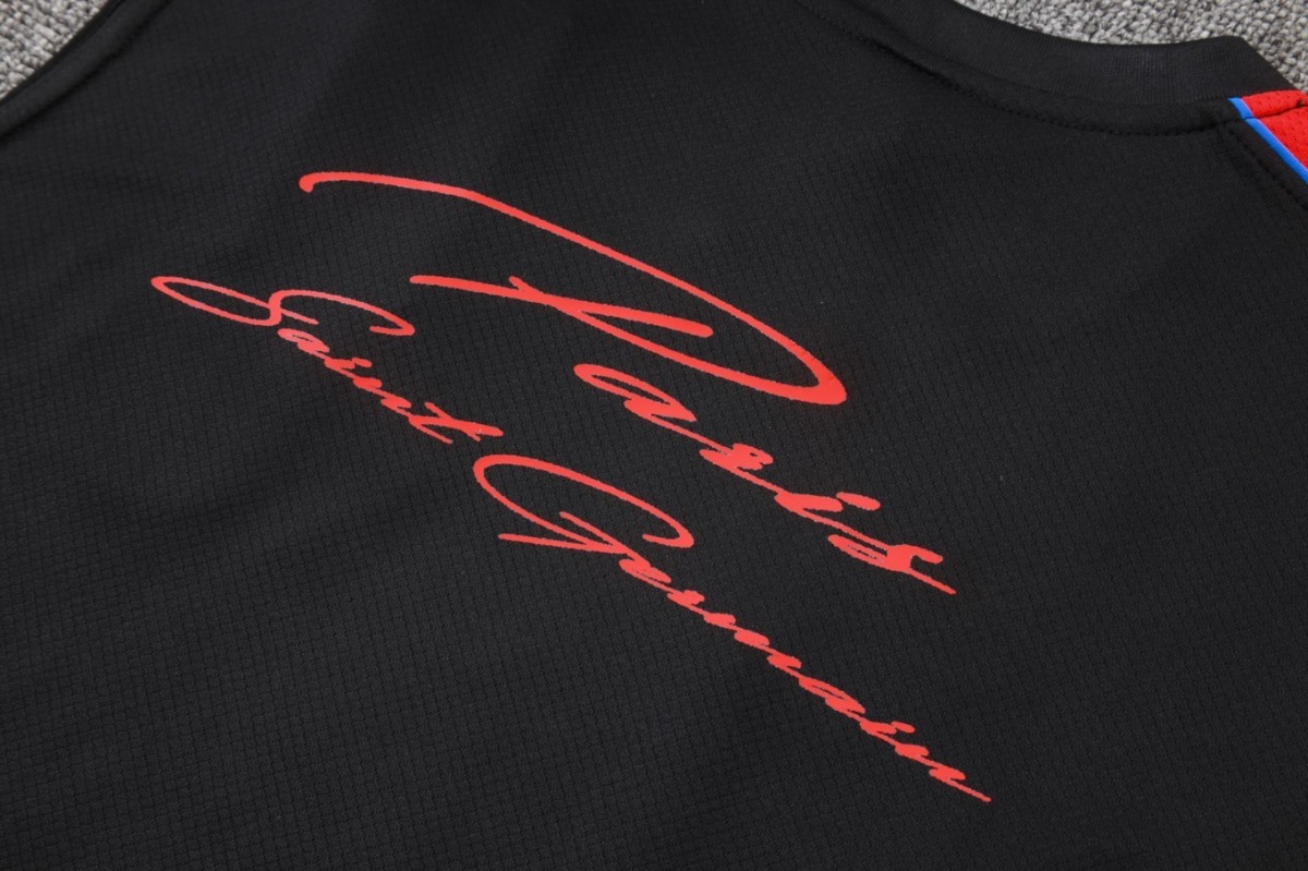 2026 PSG Black Training Set Shirt and Shorts