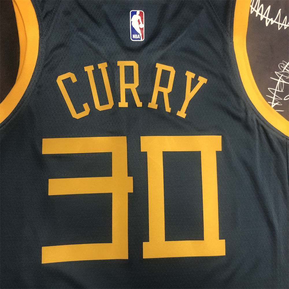 NBA Golden State Warriors V-Neck Black Jersey S-XXL