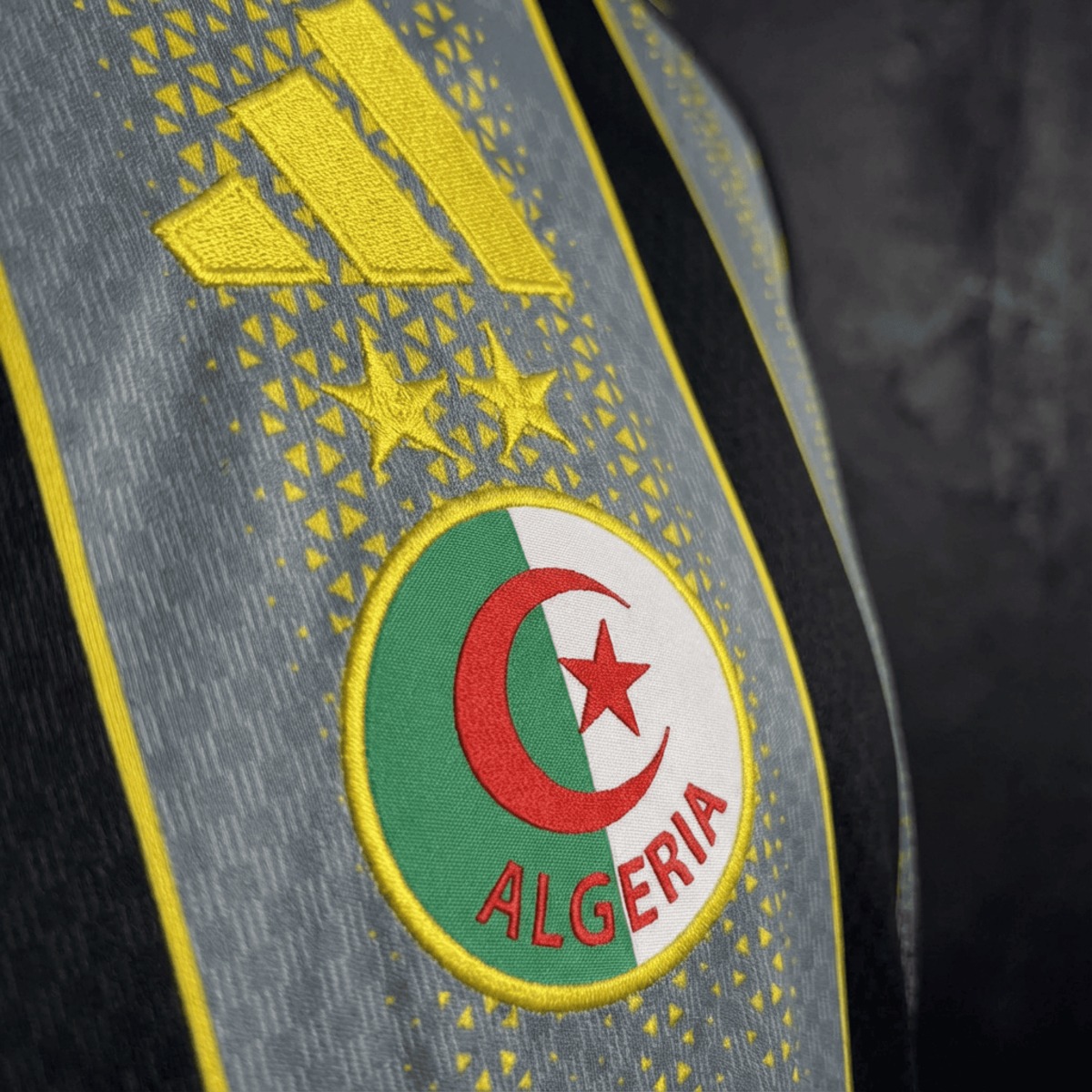 Algeria 2026 World Cup Pre-Match Black jersey Fan version
