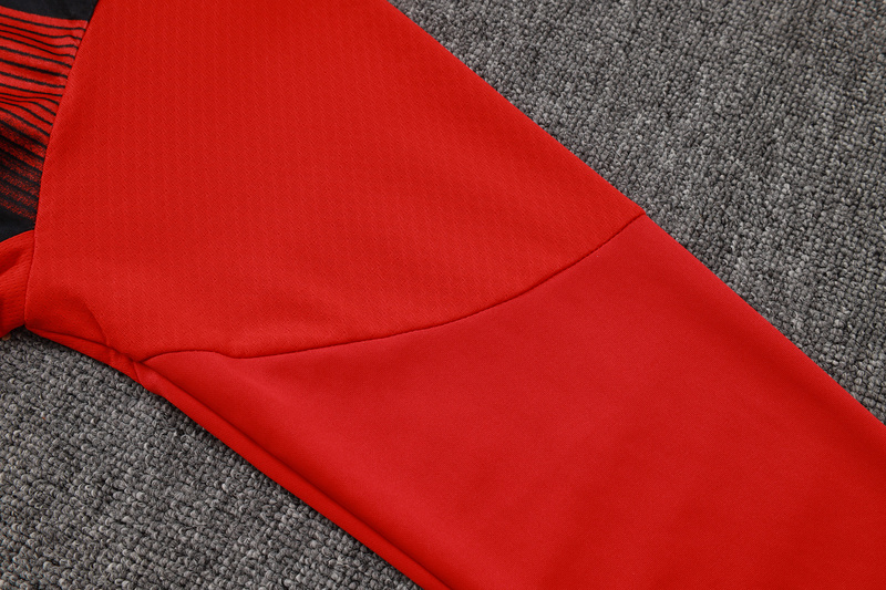 24/25 AC Milan Red Long-sleeved half-pull training kit Football team kit
