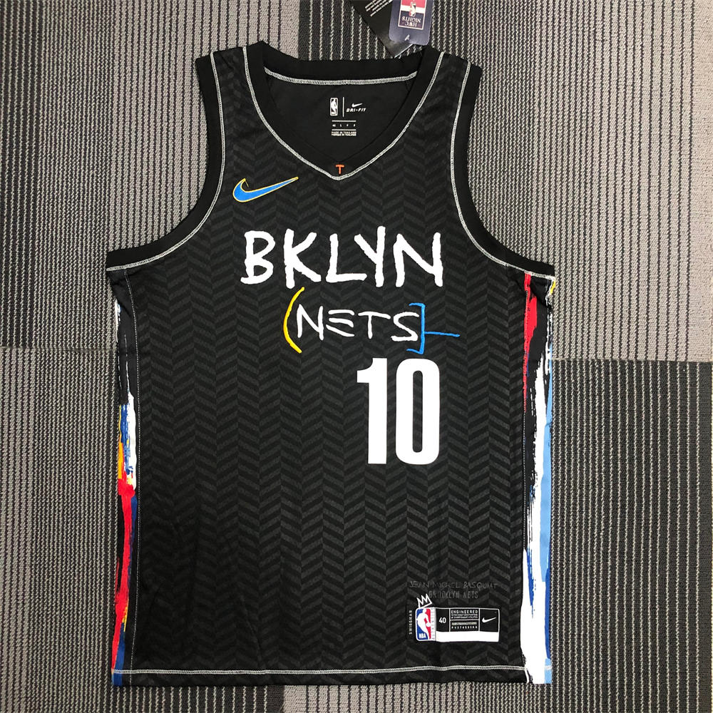NBA Brooklyn Nets V-Neck Black Jersey SIMMONS#10 S-XXL