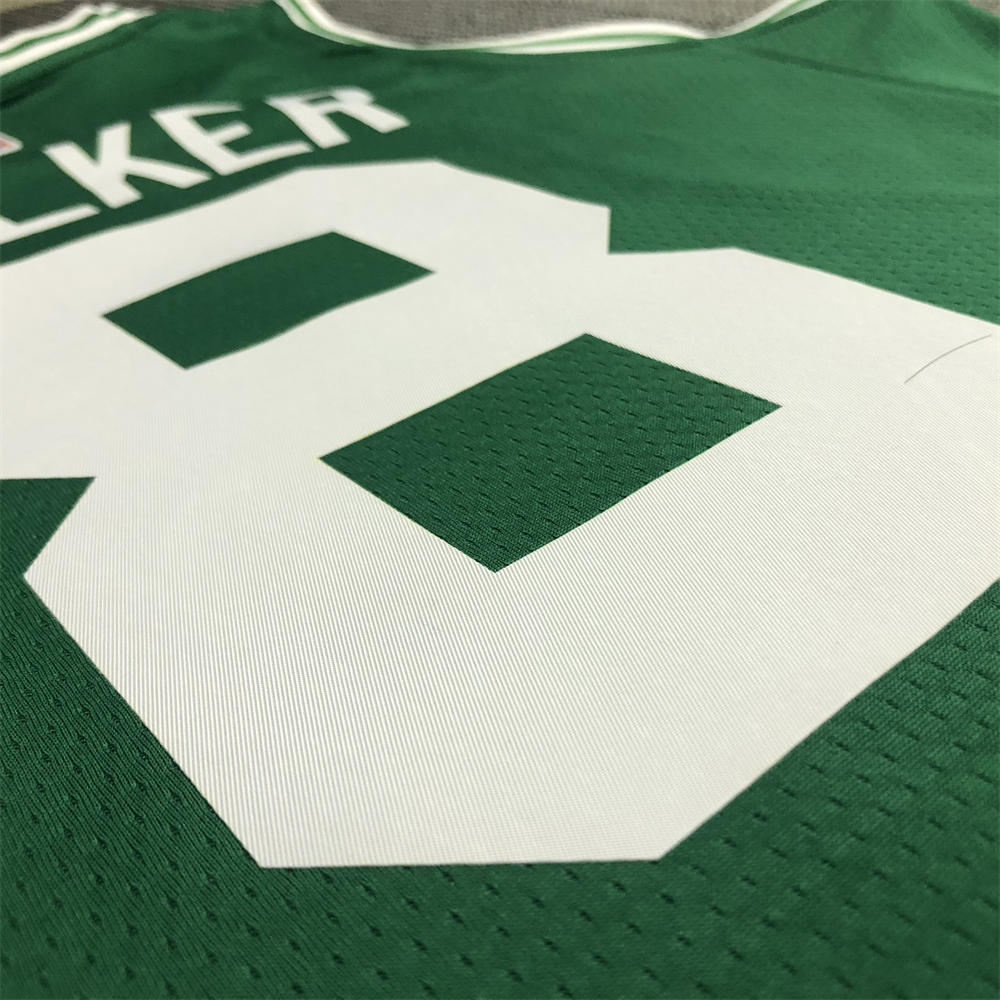 NBA Boston Celtics Round Neck 75th anniversary Green Jersey Walker#8 S-XXL