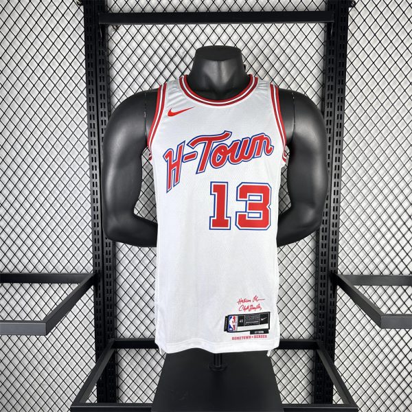 NBA Houston Rockets 2024 Round Neck Balck Jersey HARDEN#13 S-XXL