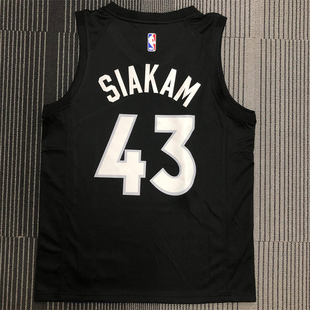 NBA Toronto Raptors V-Neck Purple jersey SIAKAM#43 S-XXL