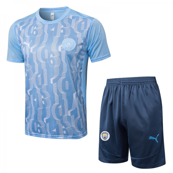 24/25 Manchester City Light blue Training Set Shirt and Shorts