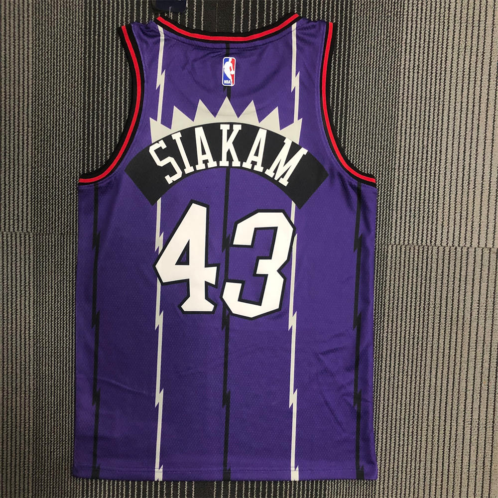 NBA Toronto Raptors Round Neck Purple SIAKLM#43 jersey S-XXL