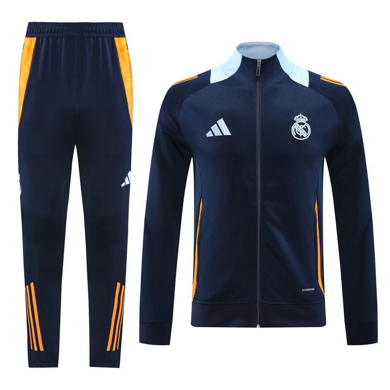 2024 Real Madrid Royal Blue Jacket Training Suit Set Football Team Shirt Sports Fashion