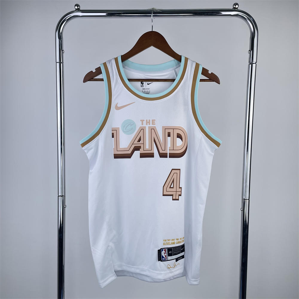 NBA Cleverland Cavaliers Round Neck White jersey MOBLEY#4 S-XXL