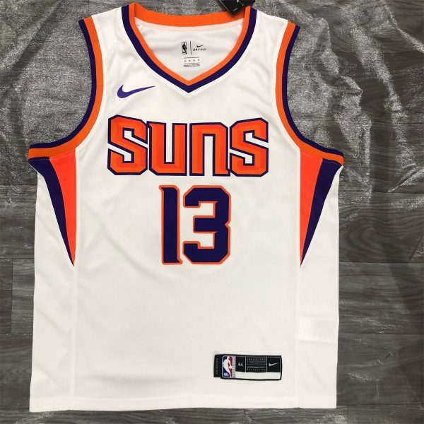 NBA Phoenix Suns V-Neck White jersey NASH#13 S-XXL