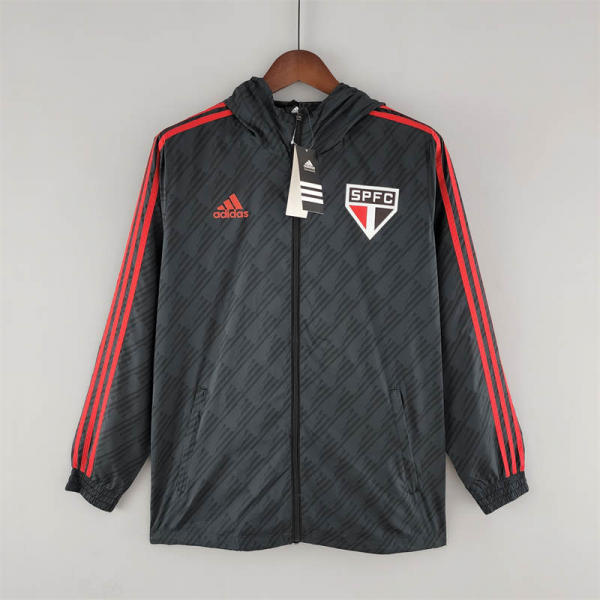 2022 Sao Paulo Windbreaker Black Red Edge Sport Unifom jersey Sport Unifom