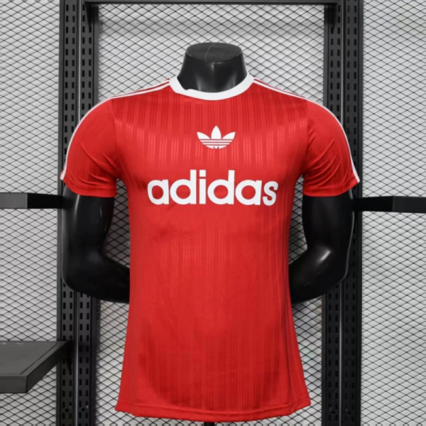 2025/26 Adidas Trefoil casual Red jersey Player Version