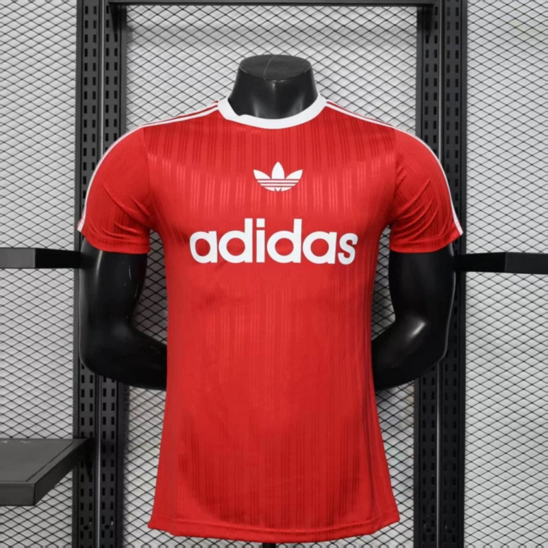 2025/26 Adidas Trefoil casual Red jersey Player Version