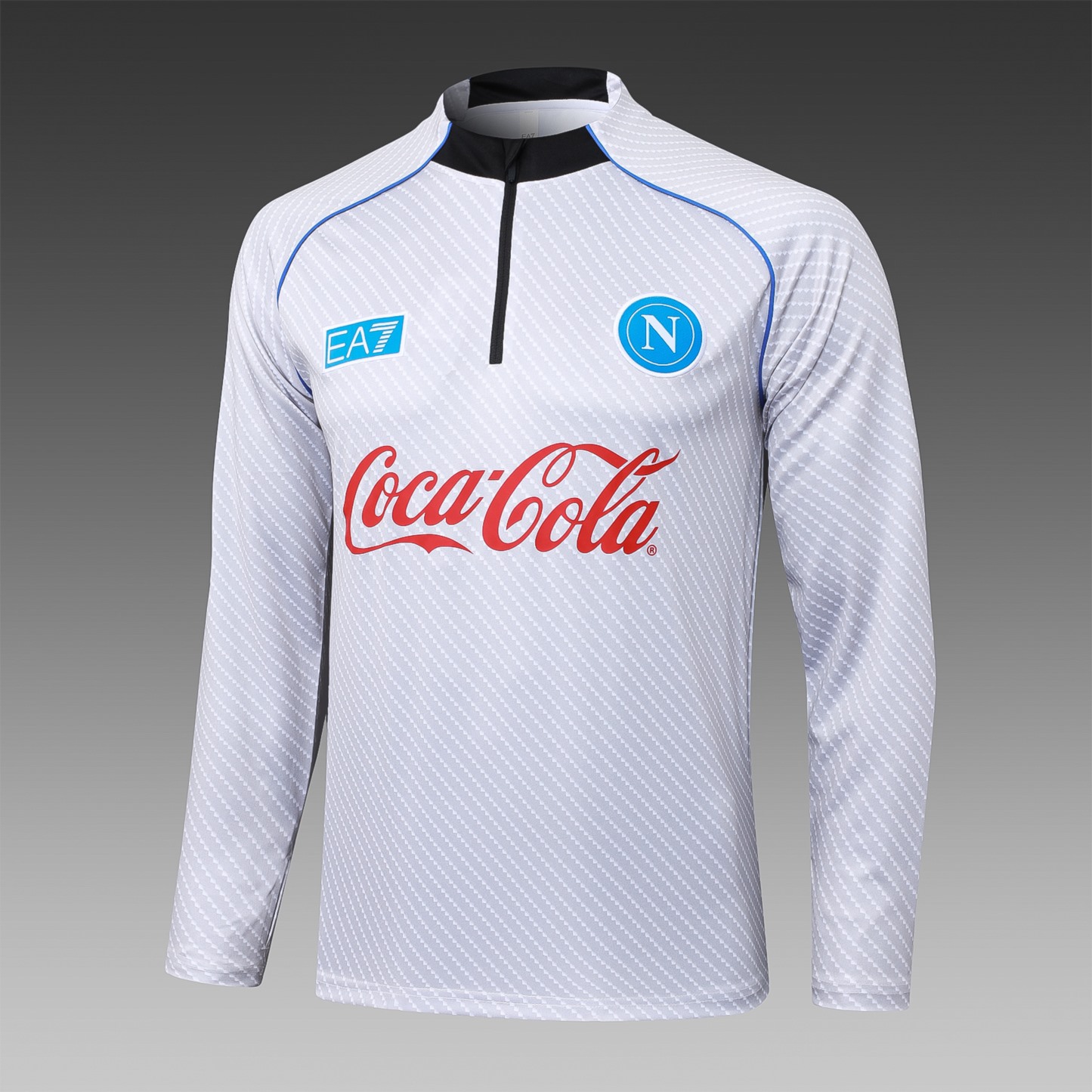 2025/26 Naples light gray Long-sleeved half-pull training kit Football team kit