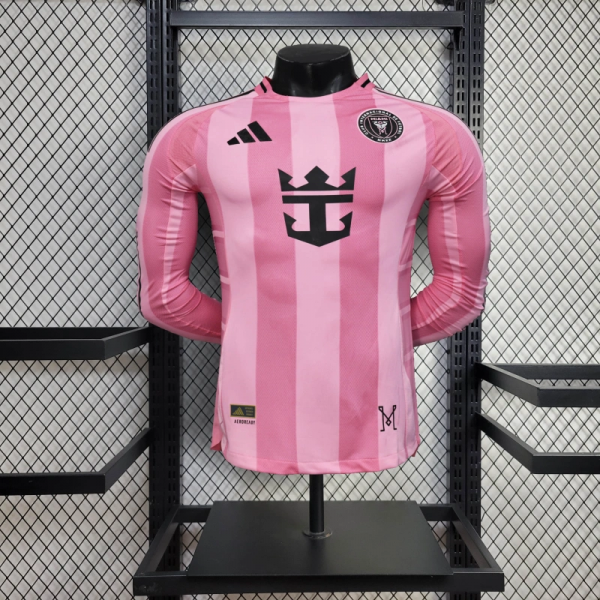 25/26 Inter Miami CF Home Long Sleeve Jersey Player Version