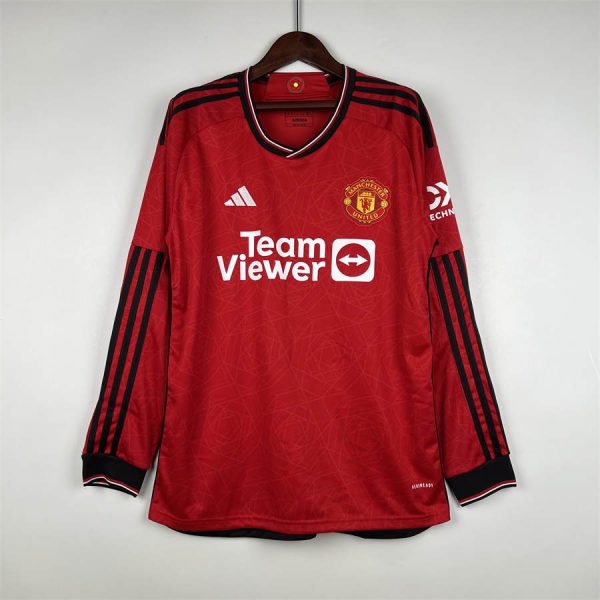 23/24 Manchester United home Long Sleeve jersey Fan Version