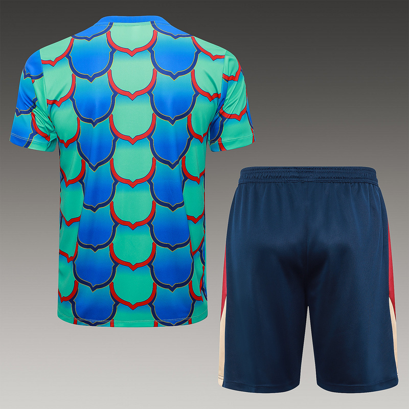 24/25 Barcelona green Training Set Shirt and Shorts