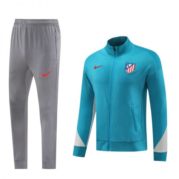2024 Atletico Madrid Turquoise Jacket Training Suit Set Football Team Shirt Sports Fashion