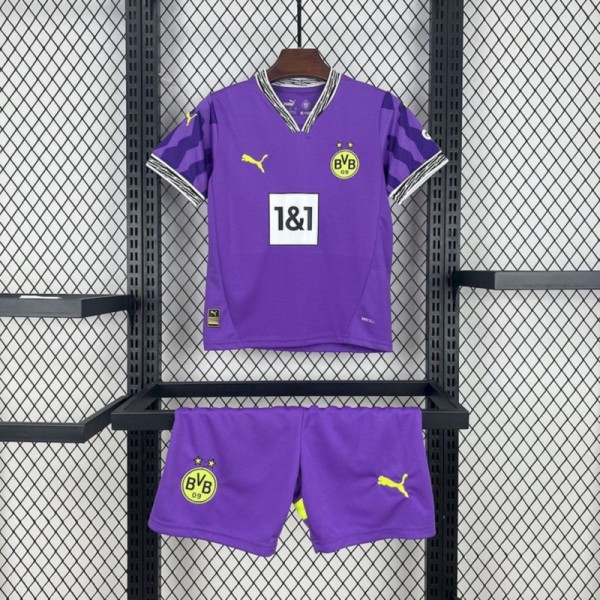 2024/25 Borussia Dortmund Goalkeeper Special jersey Kid Kits Size 16-28