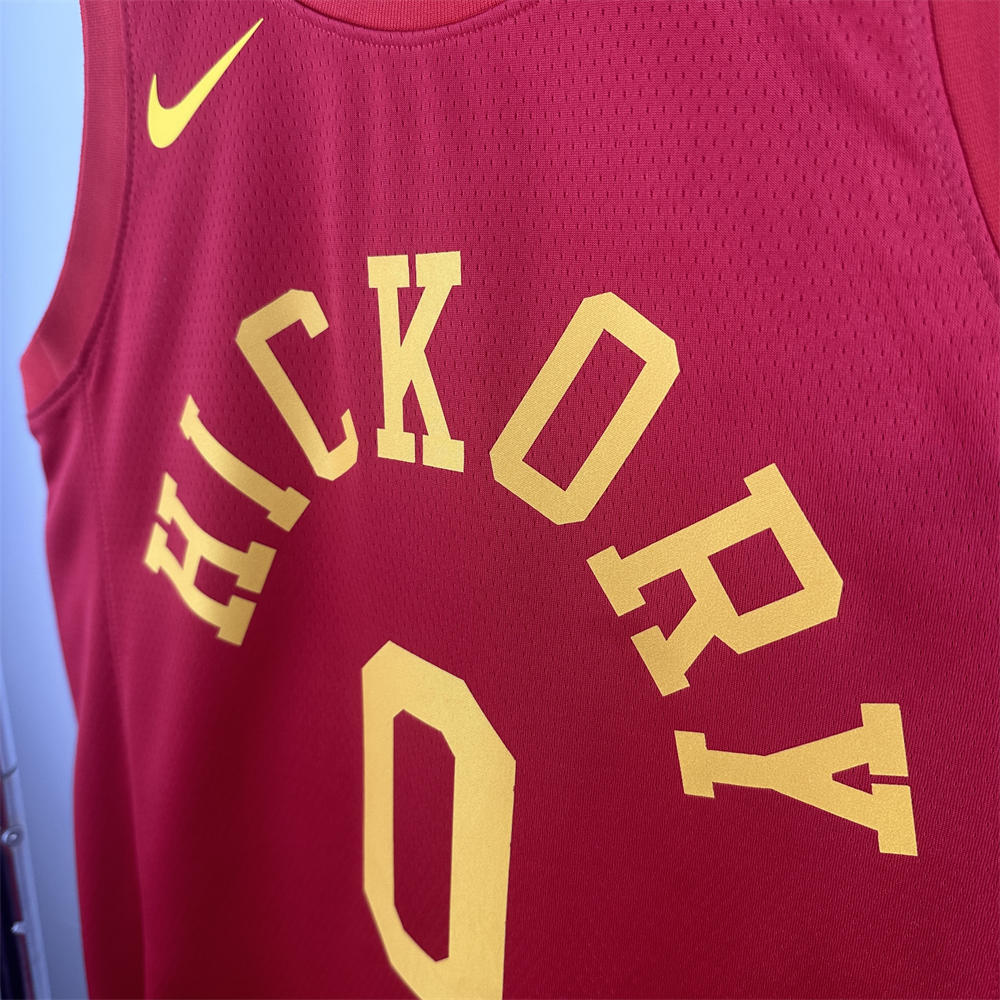 NBA Indiana Pacers 2019 Round Neck Retro Red Jersey HALIBURTON#0 S-XXL
