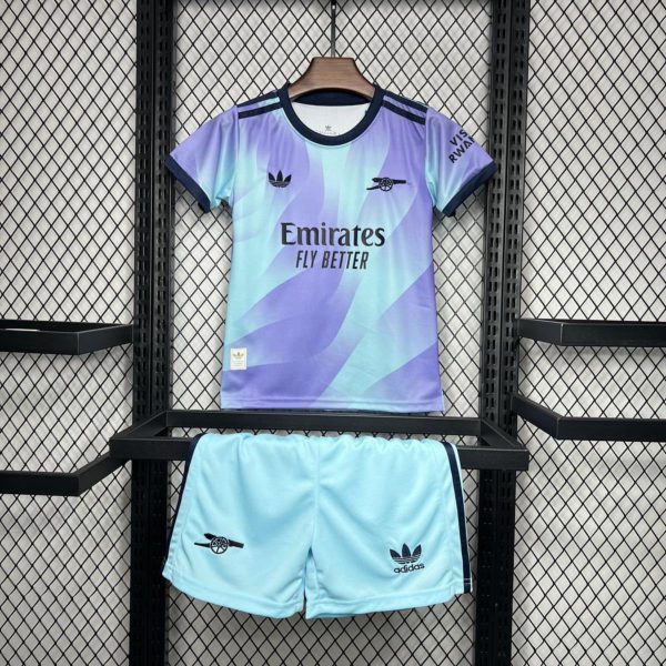 2024/25 Arsenal Third Away jersey Kid Kits Size 16-28