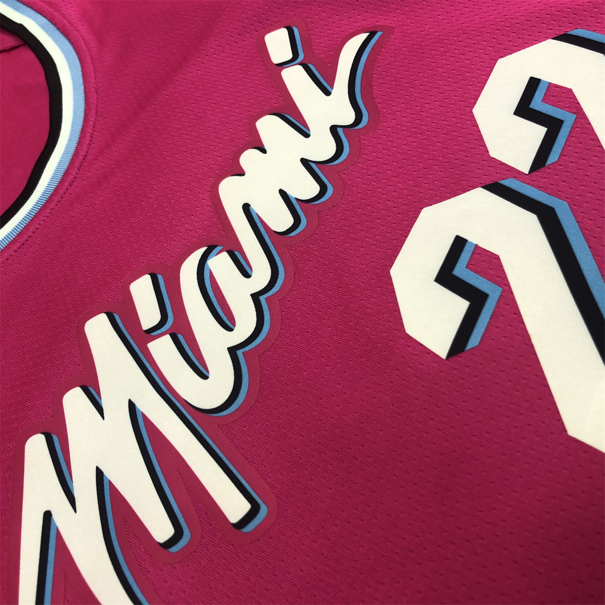 NBA Miami Hearts round neck Pink Jersey BUTLER#22 S-XXL