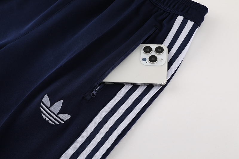 2024 Adidas Royal Blue Jacket Training Suit Set Football Team Shirt Sports Fashion