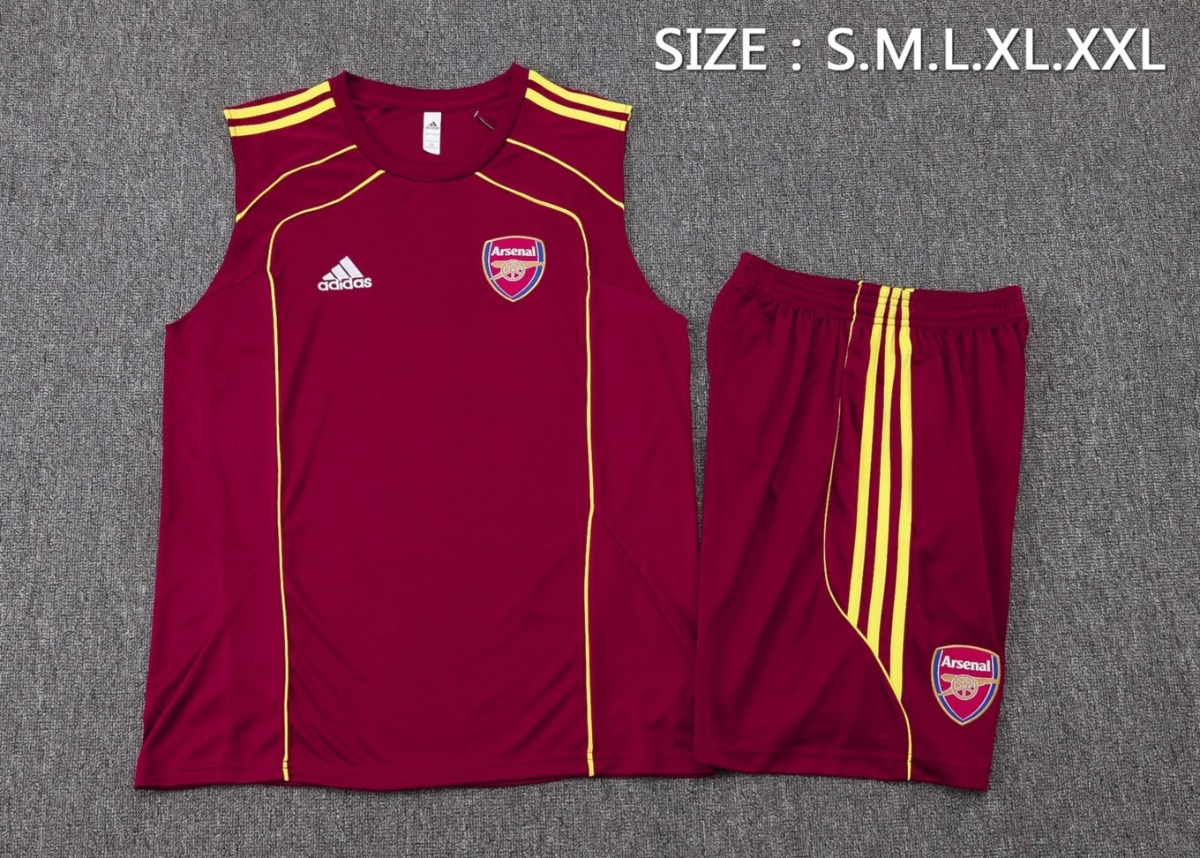 2026 Arsenal Maroon Training Set Shirt and Shorts
