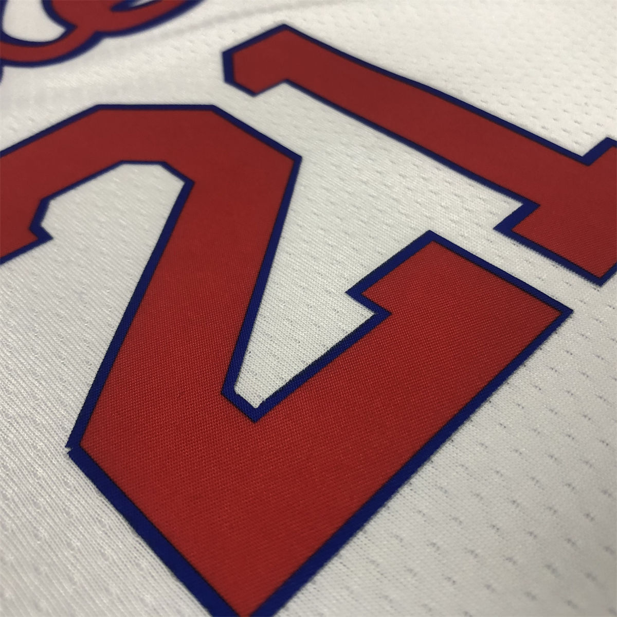 NBA Philadelphia 76ers Round Neck White Jersey EMBIID#21 S-XXL