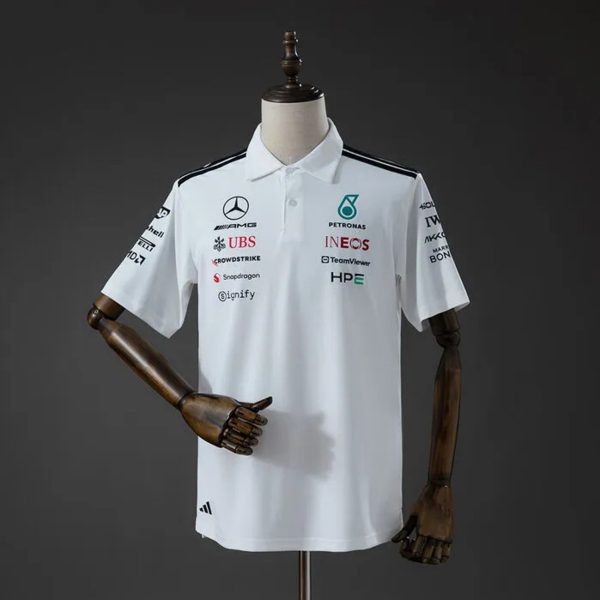 F1 Racing Mercedes-AMG 2026 White Polo