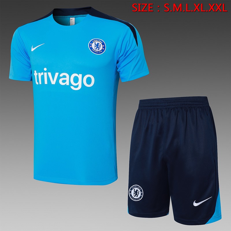 24/25 Chelsea Blue Training Set Shirt and Shorts