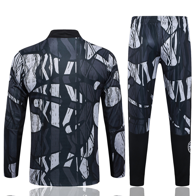 24/25 Arsenal Black Grey Long-sleeved half-pull training kit Football team kit