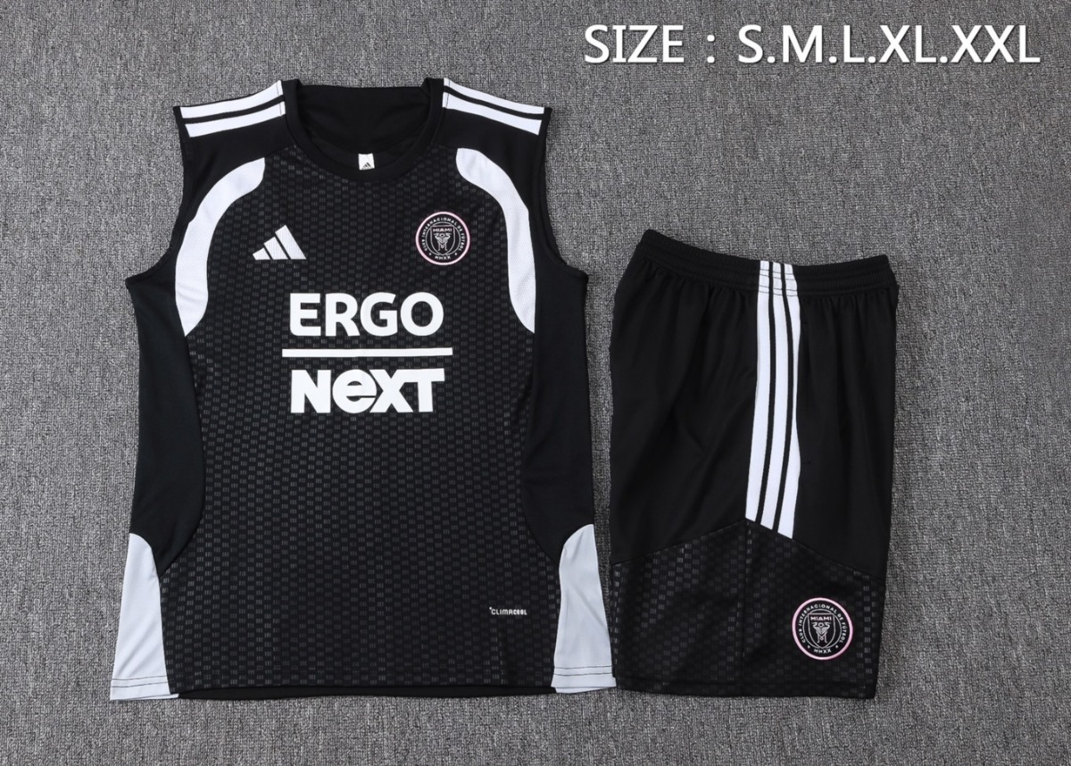 2026 Miami Black Training Set Shirt and Shorts