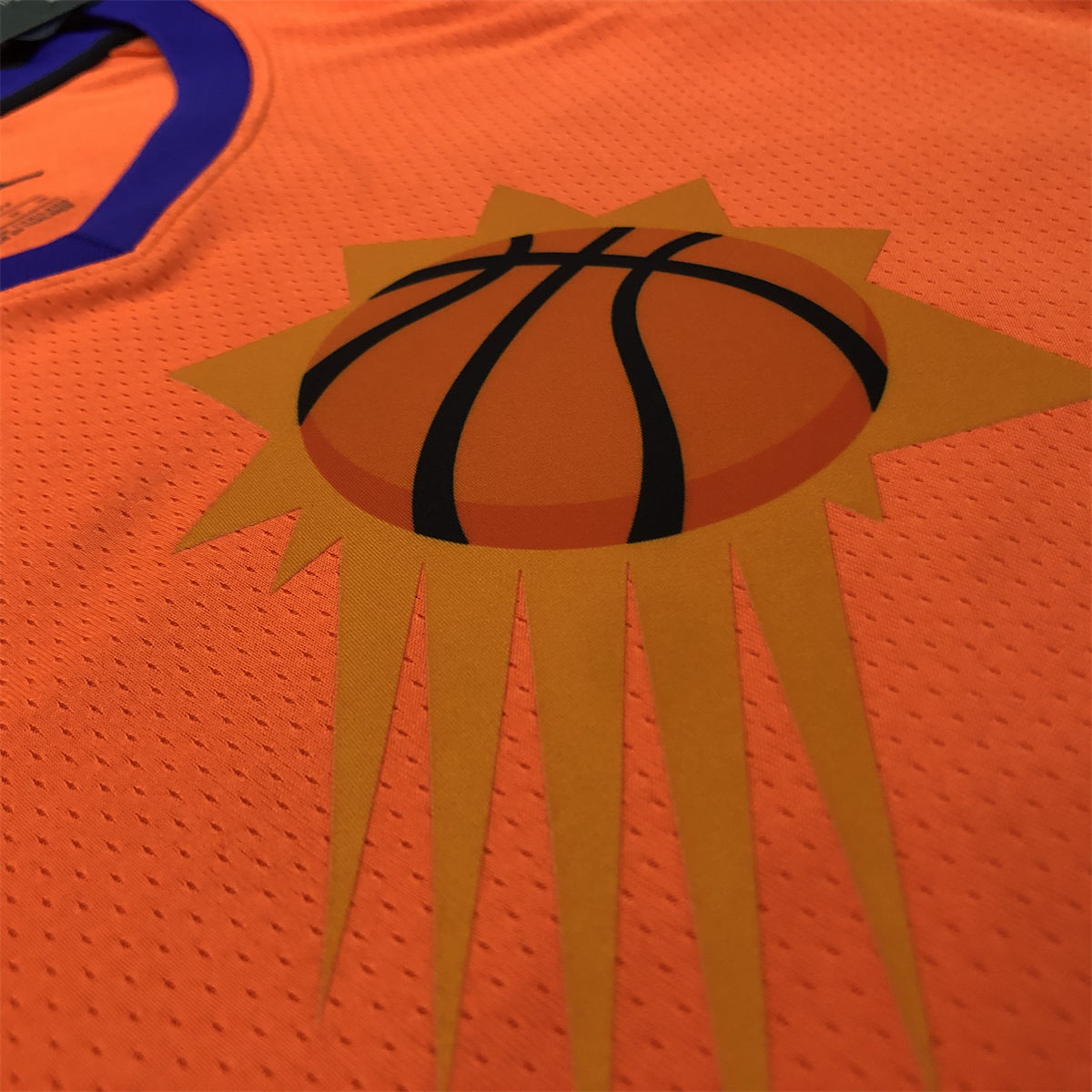 NBA Phoenix Suns V-Neck Orange jersey AYTON#22 S-XXL