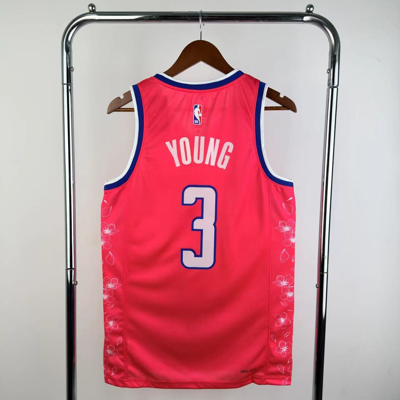 NBA Washington Wizards V-Neck Pink Jersey YOUNG#3