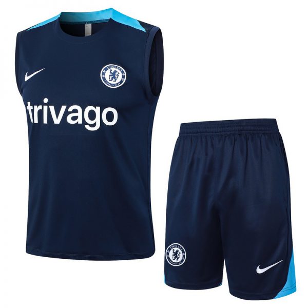 24/25 Chelsea Royal Blue Training Set Shirt and Shorts