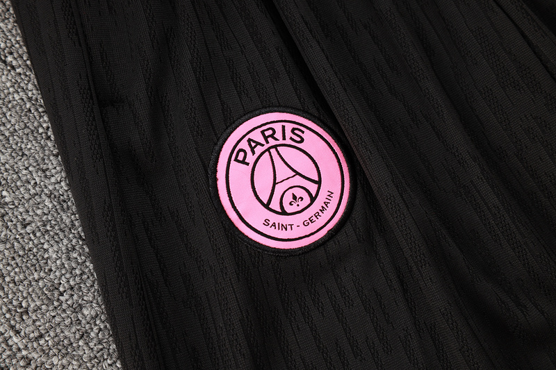 24/25 Paris Black Long-sleeved half-pull training kit Football team kit
