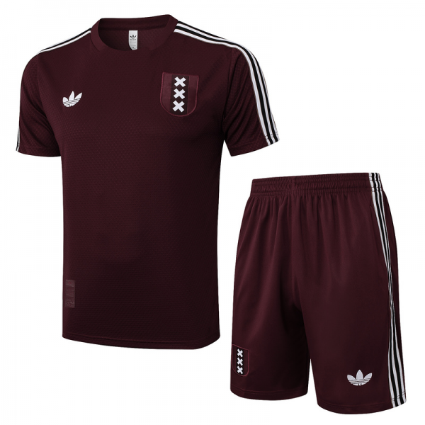 2025/26 Ajax maroon Training Set Shirt and Shorts