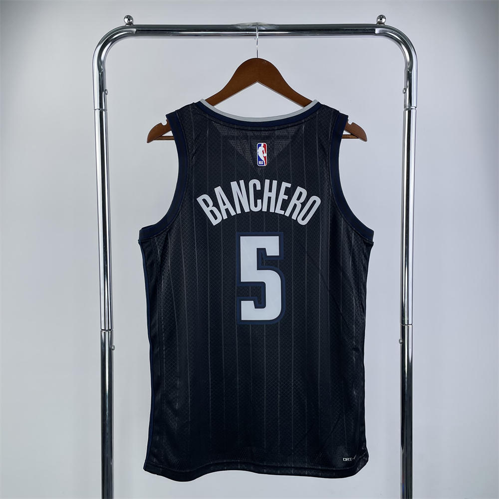 NBA Orlando Magic V-Neck Jersey Black BANCHERD#5 S-XXL