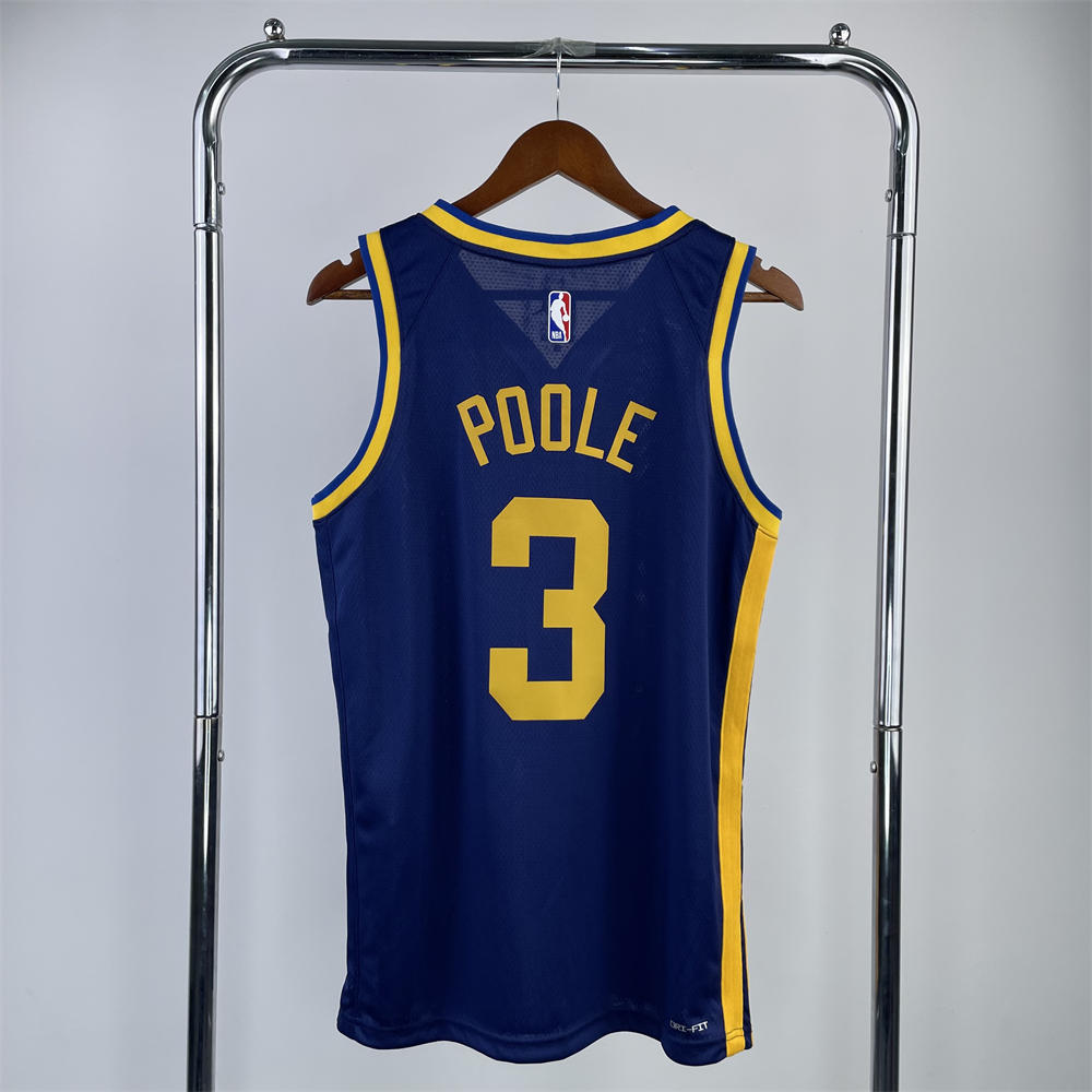 NBA Golden State Warriors V-Neck JORDAN Edition Jersey POOLE#3 S-XXL