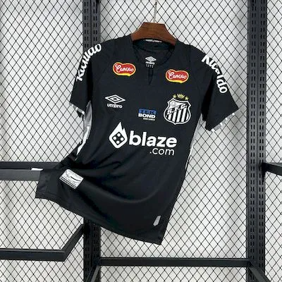 2025/26 Santos Black Special Edition jersey Fan version
