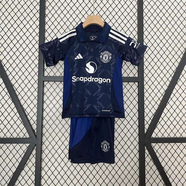 24/25 Manchester United Away jersey Kid Kits Size 16-28
