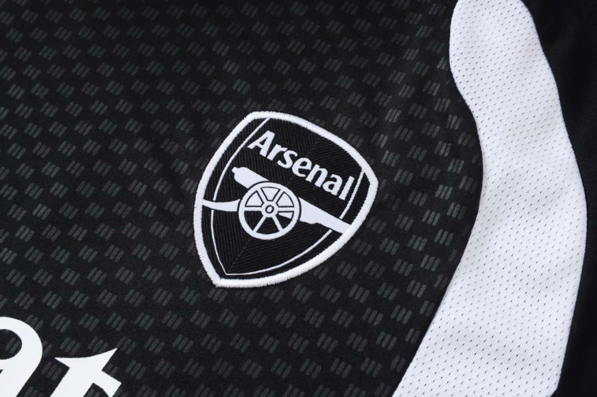 2026 Arsenal Black Training Set Shirt and Shorts