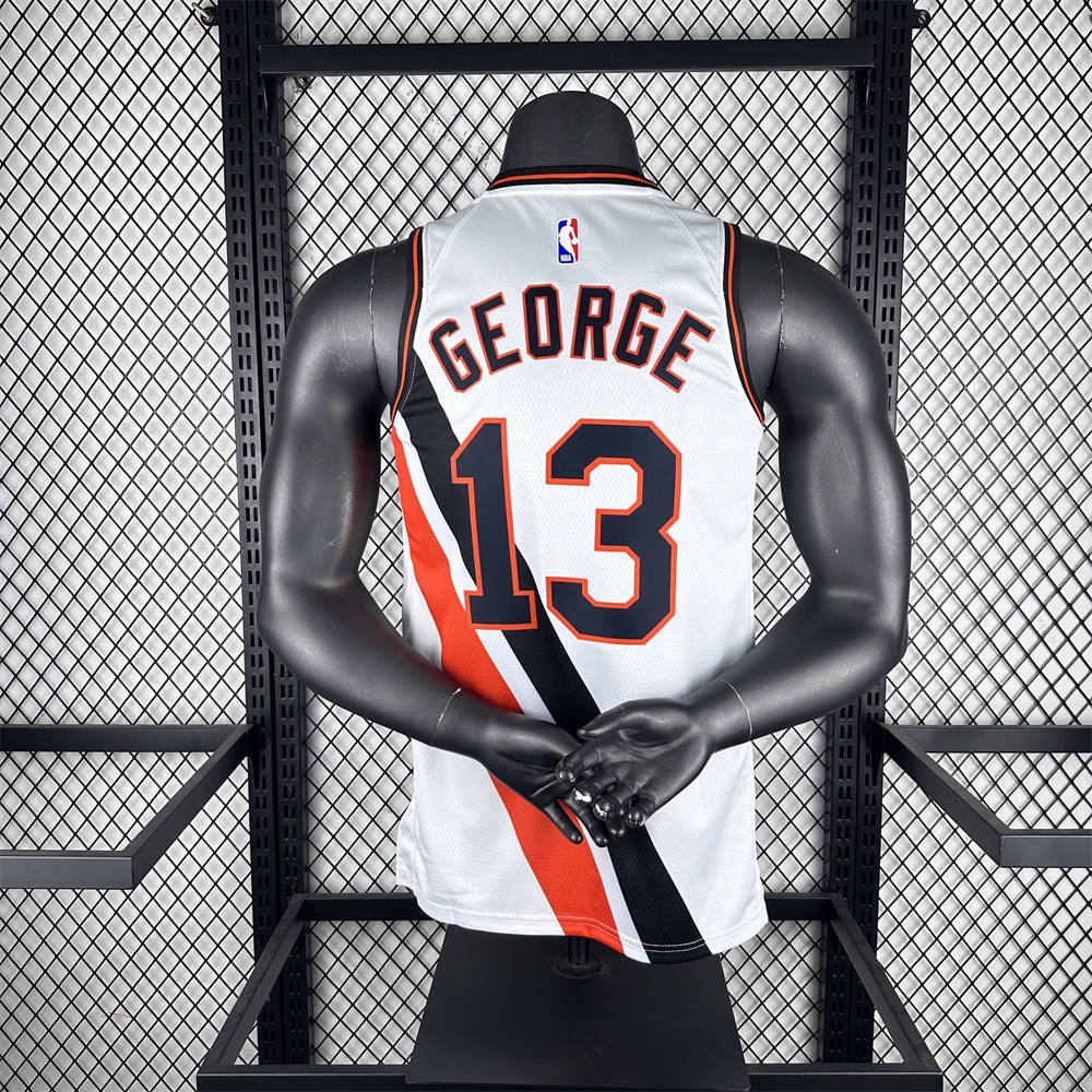 NBA Los Angeles Clippers 2020 Round Neck City Edition White Jersey GEORGE#13 S-XXL