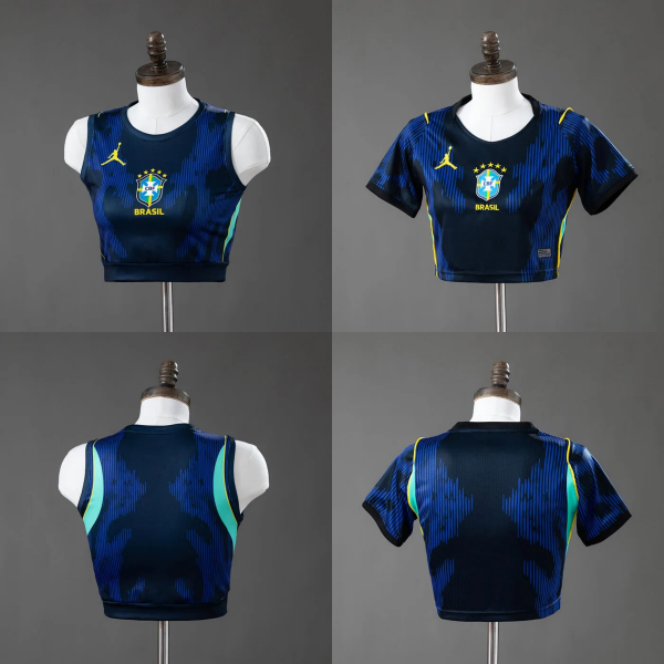Women's Brazil 2026 World Cup Away Crop Jersey