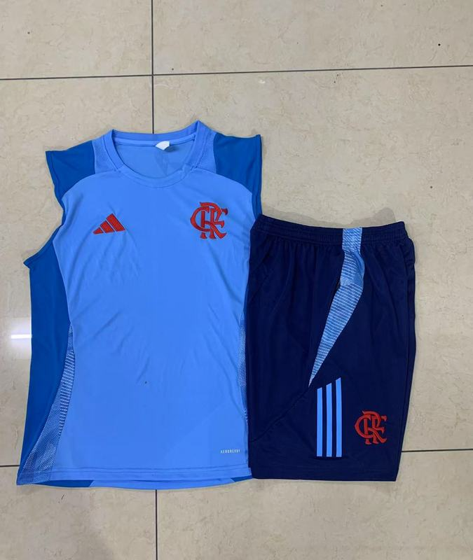 24/25 Flamengo Light blue Training Set Shirt and Shorts