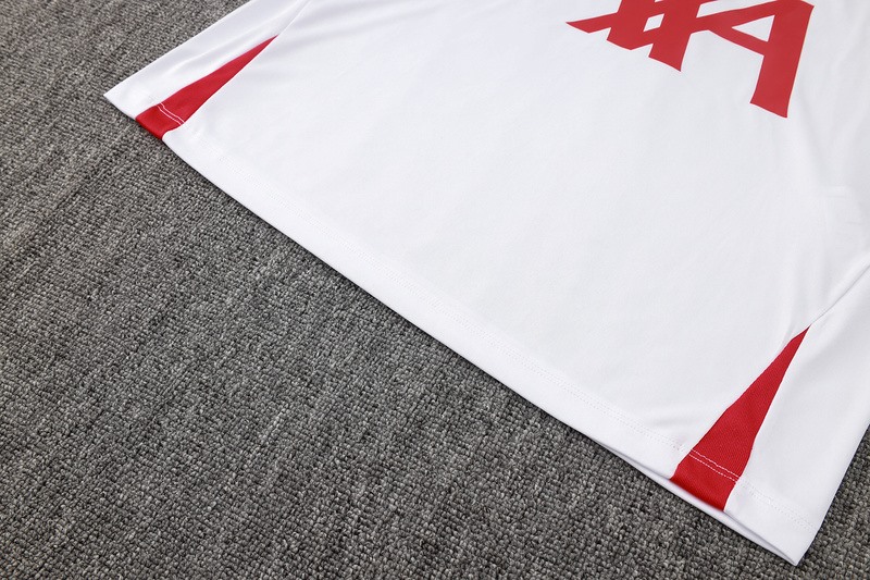 24/25 Liverpool White Training Set Shirt and Shorts