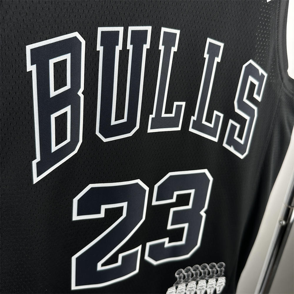 NBA Chicago Bulls Michael JORDAN#23 Honor Edition Black Jersey S-XXL