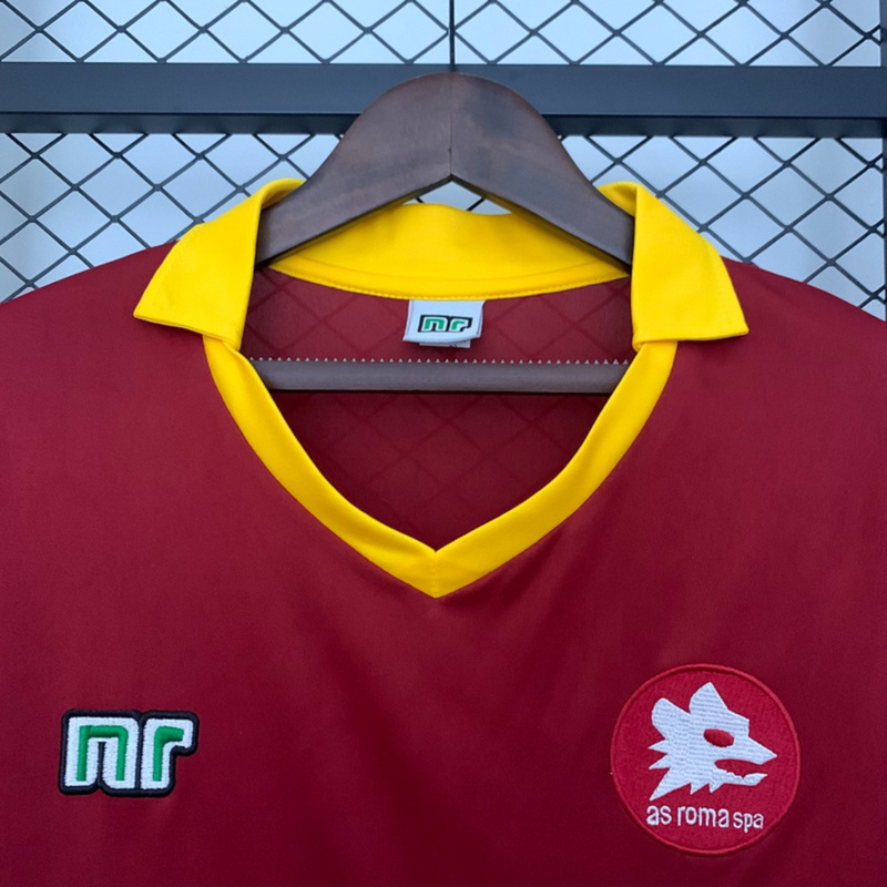 Retro 89/90 Roma Home jersey Fan Version