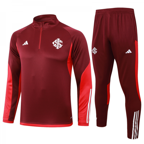 24/25 Internacional Red Long-sleeved half-pull training kit Football team kit